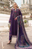 MPT-2805-B 3 Piece Unstitched Embroidered Twill Linen Suit -  Maria B