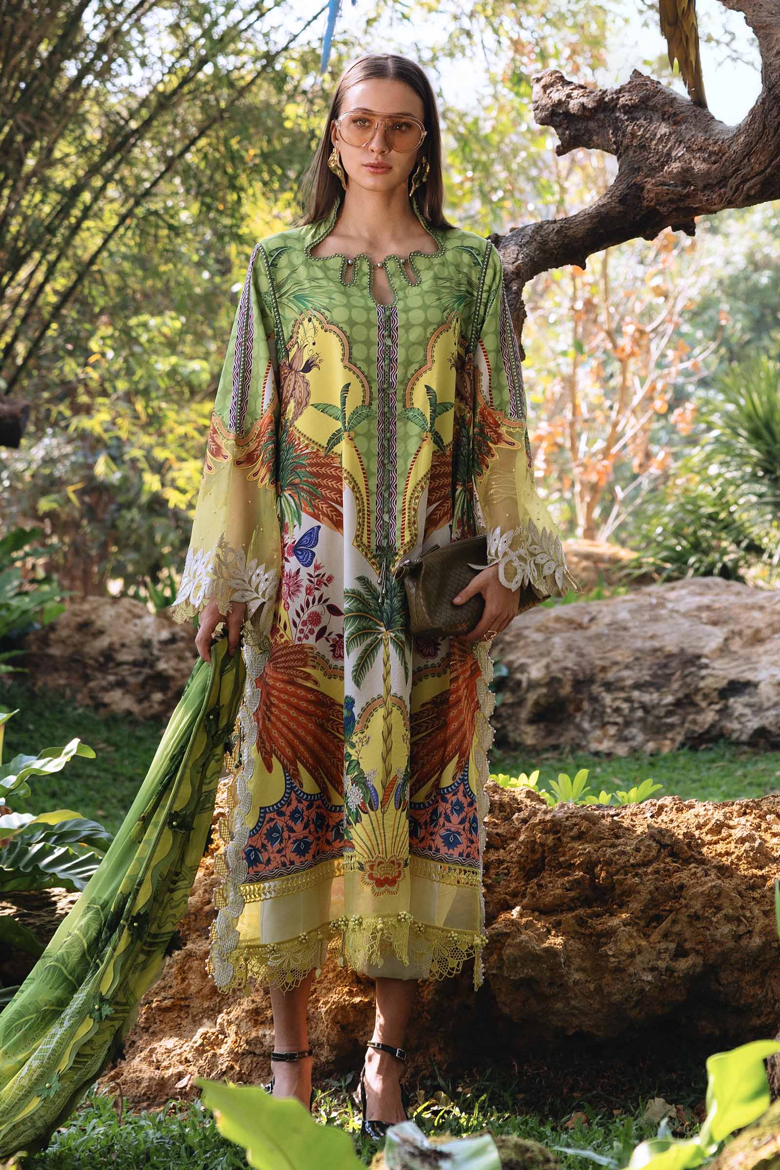 MPT-2905-B 3 Piece Unstitched Embroidered Lawn Suit - M.Prints Spring Summer 2026