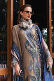 MPT-2806-A 3 Piece Unstitched Embroidered Twill Linen Suit -  Maria B