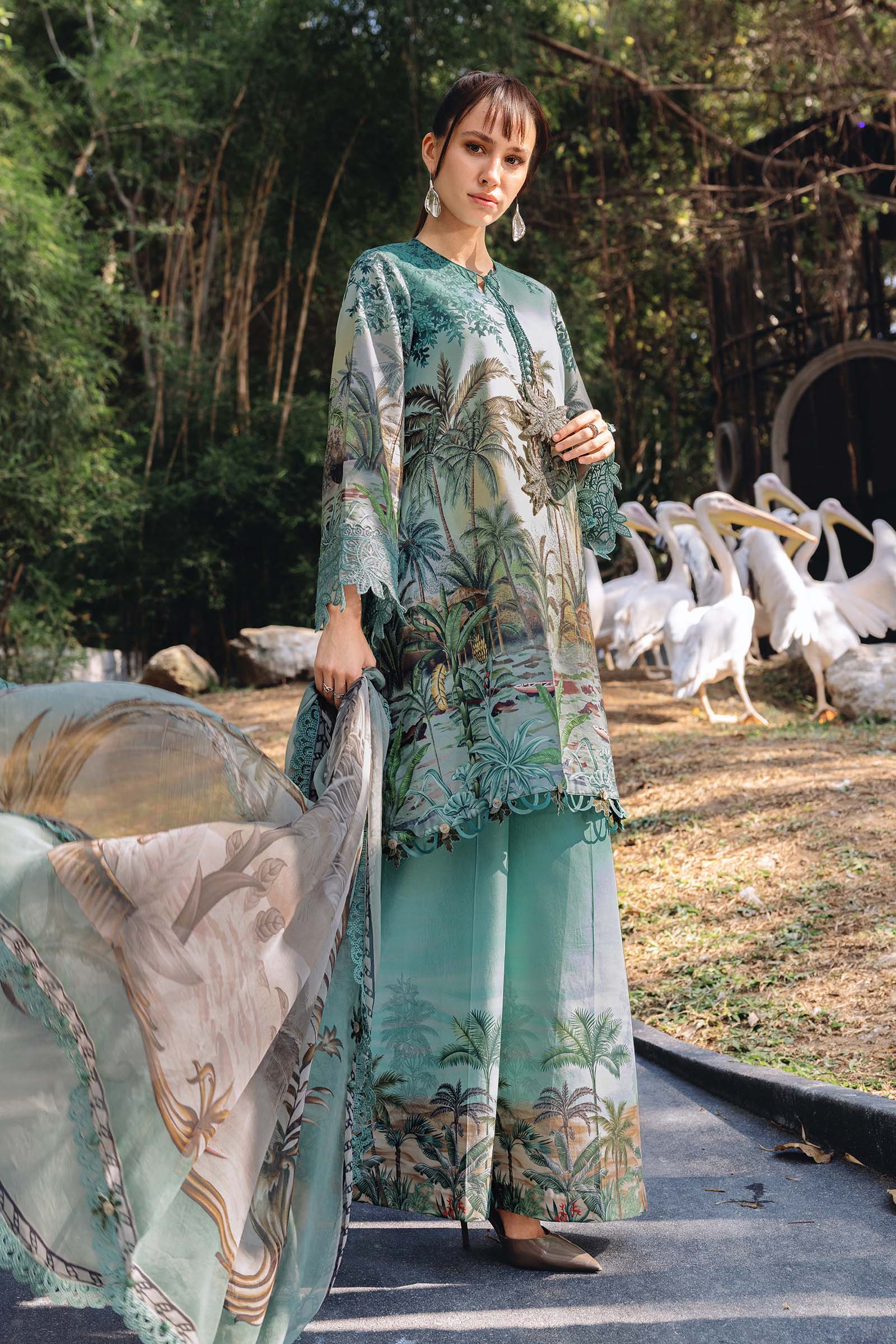 MPT-2907-A 3 Piece Unstitched Embroidered Lawn Suit - M.Prints Spring Summer 2026