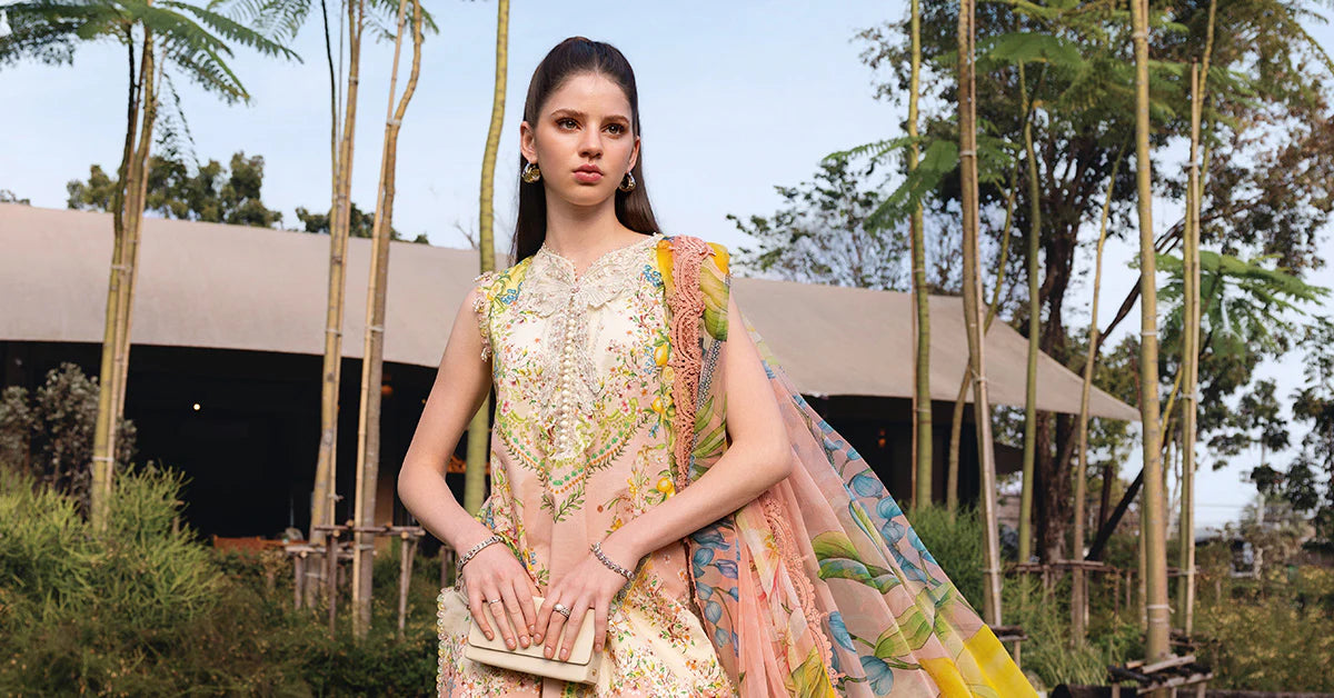 MPT-2908-A 3 Piece Unstitched Embroidered Lawn Suit - M.Prints Spring Summer 2026