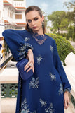 MPT-2808-B 3 Piece Unstitched Embroidered Twill Linen Suit -  Maria B