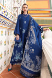 MPT-2808-B 3 Piece Unstitched Embroidered Twill Linen Suit -  Maria B