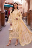 3 Piece Unstitched Embroidered Organza Suit | D-2509-A - MARIA.B