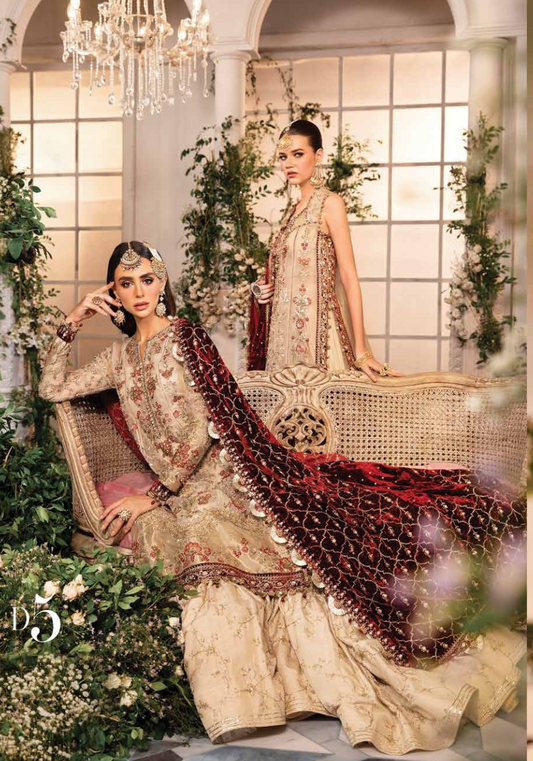 3 Piece Unstitched Embroidered Organza Suit | BD-2905