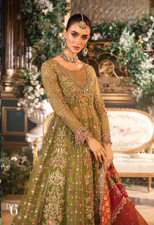 3 Piece Unstitched Embroidered Organza Suit | BD-2906