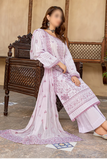 3 Piece - Embroidered Lawn - Farasha 102 - Fantak