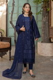 3 Piece - Embroidered Lawn - Farasha 104 - Fantak