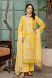 3 Piece - Embroidered Lawn - Farasha 106 - Fantak