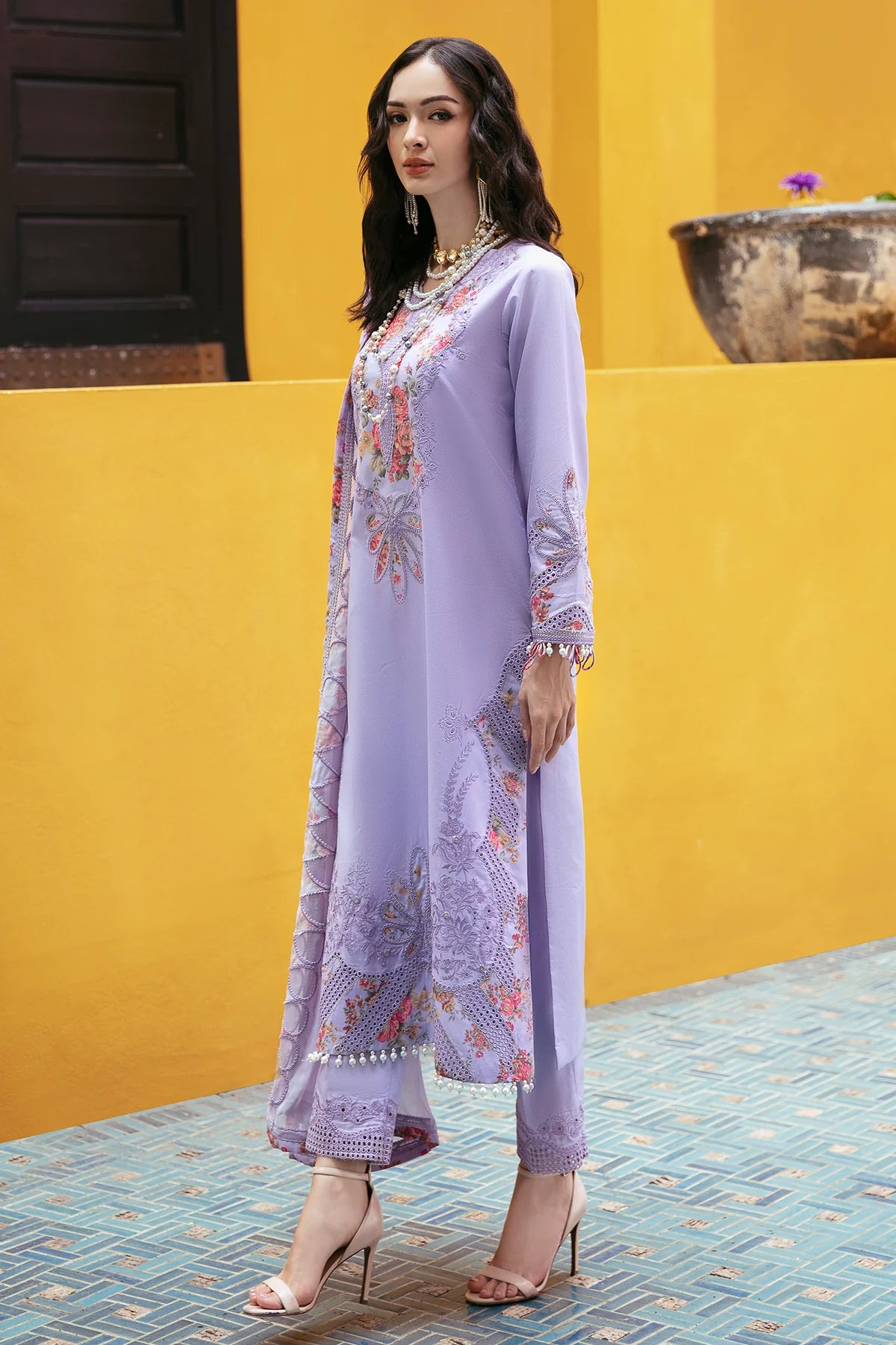 3-PC Charizma Unstitched Lawn Collection RM5-01 - CHARIZMA