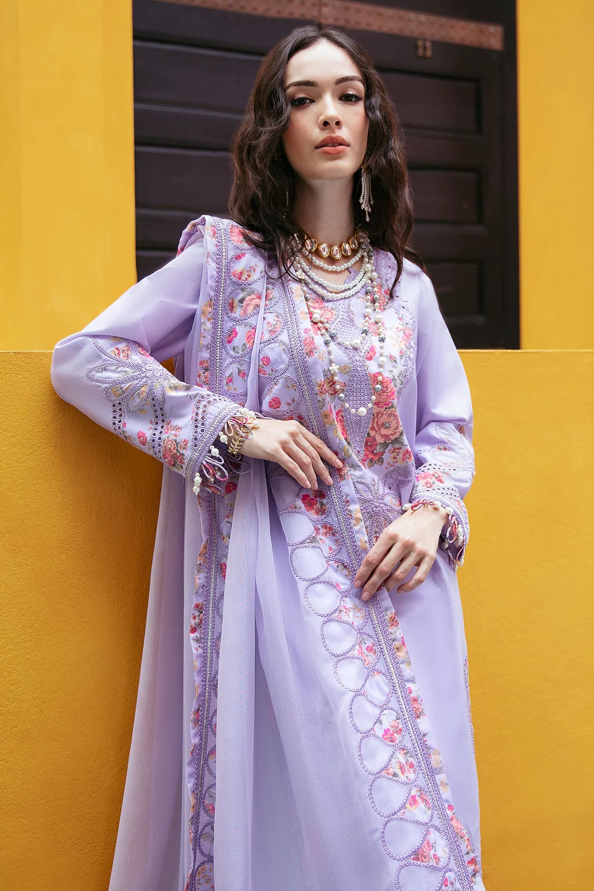 3-PC Charizma Unstitched Lawn Collection RM5-01 - CHARIZMA