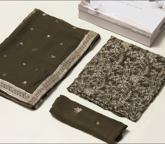 House of Nawab - NZ-5019 - Mehandi Green