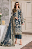 EMBROIDERED CHIFFON CH12-01 UNSTITCHED | Chantelle Barouque