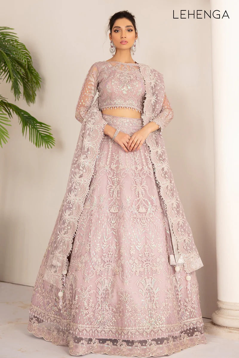 EMBROIDERED NET CH08-01 UNSTITCHED | Chantelle Barouque