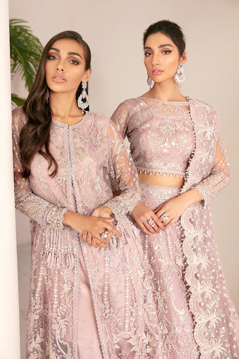 EMBROIDERED NET CH08-01 UNSTITCHED | Chantelle Barouque