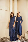 EMBROIDERED CHIFFON CH06-02 UNSTITCHED | Chantelle Barouque