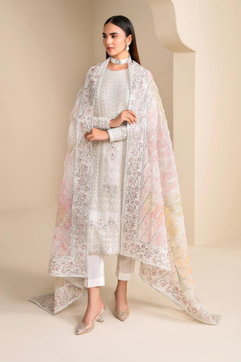 EMBROIDERED CHIFFON UNSTITCHED | Chantelle Barouque